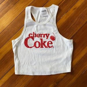 cherry coke racer back tank top